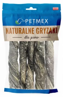 Produktbild von Petmex Dorschhaut Twist 200g Kauartikel Leckerli Natürlich für Hunde