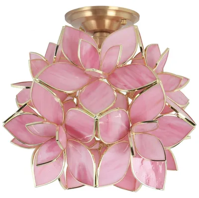 Immagine prodotto di Lampada a sospensione in stile "Bloemblaadjes", realizzata in vetro colorato, ideale per interni