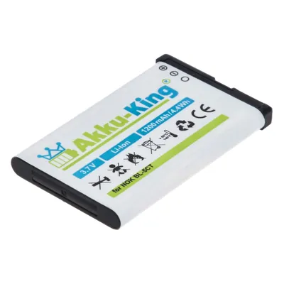 Produktbild von Akku kompatibel mit Nokia BL-5CT - Li-Ion 1200mAh - für 3720 classic, 5220, 5630 XpressMusic, 6303, 6700 Classic Illuvial, 6730