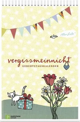 Image de calendrier des anniversaires vergissmeinnicht