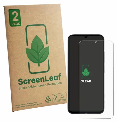 Produktbild von 2x ScreenLeaf Schutzfolie für Redmi R70m 5G nachhaltiger Displayschutz Display Schutz Folie Klar Transparent