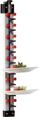 Produktbild von Tellerregal Wandmodell 9 für 9 Teller, 800 mm Höhe und 70 mm Breite