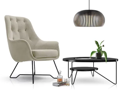 Obrázek produktu pro Designové křeslo MILEY - béžové