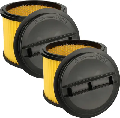 Produktbild von vhbw 2x Faltenfilter kompatibel mit Einhell YPL N.G. 1500 Staubsauger - Patronenfilter Gelb Schwarz