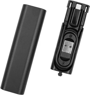 Produktbild von Reisekabelstick mit USB-Adapter für Datenübertragung und Aufladen