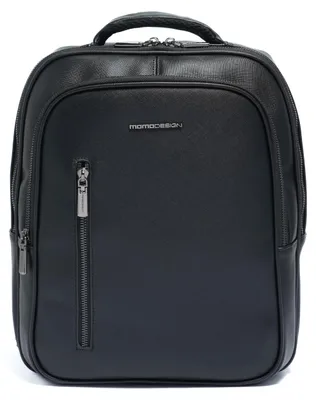 Produktbild von Momo Design Rucksack Schwarz Polyurethan mit Reißverschluss Black UNICA 28.5x37x7.5 cm MO-62SF-BLACK