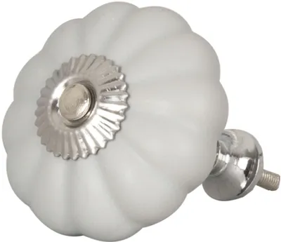 Produktbild von Clayre & Eef Türknopf Ø 5x3 cm 62539 Keramik grau