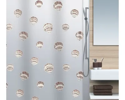 Produktbild von Spirella Duschvorhang Meer, vers. Designs Farbe: Shell brown