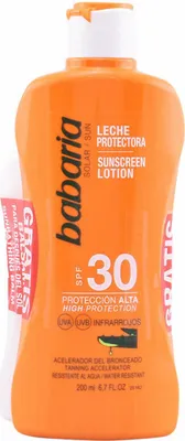 Obrázek produktu pro Babaria Sun Sunscreen Lotion Spf30 200ml Sada 2 kusů