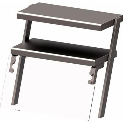 Immagine prodotto di Doppio ripiano superiore con protezione antistarnuti in vetro 968x540x700 mm per sistemi di ristorazione