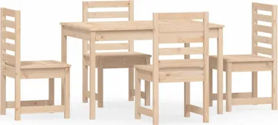 Produktbild von vidaXL 5-tlg. Garten-Essgruppe Massivholz Kiefer