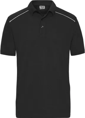 Produktbild von Men's  Workwear Polo - SOLID - black, Gr. 3XL