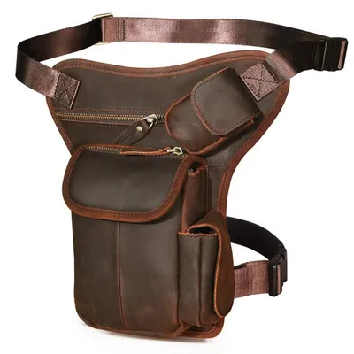 Immagine prodotto di Borsa da uomo in vera pelle, color marrone scuro, dimensioni 28x7x17 cm, modello G1008