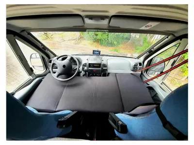 Produktbild von Fahrerhausbett für Wohnmobile FIAT Ducato, Citroen Jumper und Peugeot Boxer