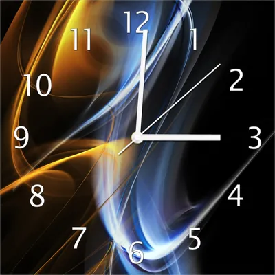 Produktbild von Wallario Design Wanduhr Abstraktes Design aus Echtglas, Größe 30 x 30 cm