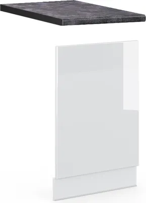 Produktbild von Frontblende Vicco Fame-Line Weiß Hochglanz 45 cm , AP Anthrazit, Model 46658