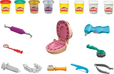 Produktbild von Play-Doh Zahnarzt Dr. Wackelzahn, Kneten