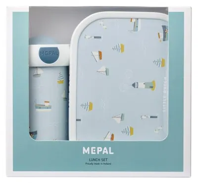 Obrázok produktu pre LITTLE DUTCH Desiatový set (fľaša 300ml+box) Námornícky záliv