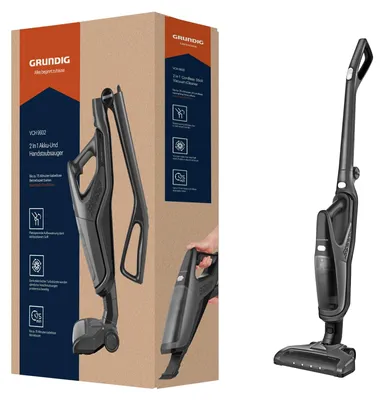 Produktbild von Grundig VCH 9932, 2-in-1-Stabstaubsauger, Beutellos, Anthrazit, Schwarz, 0,5 l, Trocken, HEPA