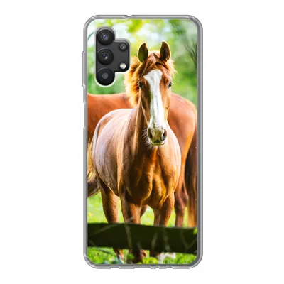 Produktbild von MuchoWow® Handyhülle Schutzhülle Hülle für Samsung Galaxy A32 5G Pferde - Licht - Wiese Silikon Softcase Handy Hülle - Softcase