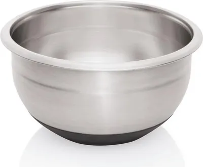Produktbild von 4x Rührschüssel mit rutschhemmendem Boden, Ø 28 cm, 7,5 ltr., ohne Skalierung, Chromnickelstahl
