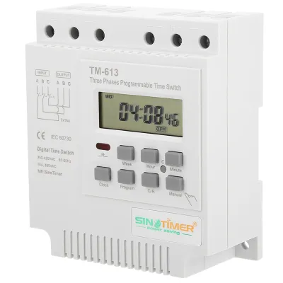 Produktbild von TM-163 Dreiphasiger 380-V-Smart-Digital-Zeitschaltuhr mit wöchentlicher programmierbarer Steuerung