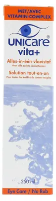 Productafbeelding van Unicare Vita+ Alles-in-een Lenzenvloeistof voor Zachte Contactlenzen (250 ml)