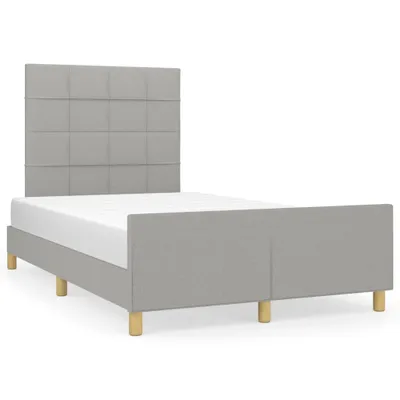 Obrázek produktu pro Rám postele bez matrace světle šedá 120 x 200 cm textil
