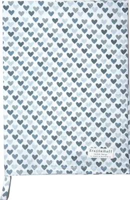 Produktbild von Krasilnikoff – Geschirrtuch KW12910 – Konfetti Hearts, Grey