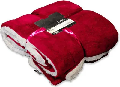 Produktbild von Lemetex UNIQUE Living® Kuscheldecke Lars Rot 150 x 200 cm - Polyester