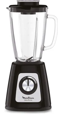 Produktbild von Moulinex LM4308, Tischplatten-Mixer, 1,75 l, Eis-Crusher, 800 W, Schwarz, Transparent