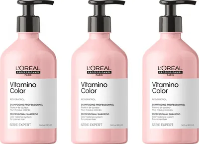 Produktbild von Vitamino Color Resveratrol Shampoo 3x500 ml