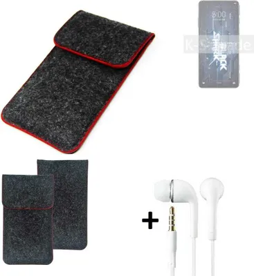 Produktbild von K-S-Trade Handy Schutz Hülle kompatibel mit Xiaomi Black Shark 5 Pro Schutzhülle Handyhülle Filztasche Pouch Tasche Case Sleeve Filzhülle