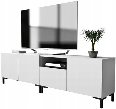 Produktbild von RTV-Sideboard 200 cm in Weiß Matt, stehend oder hängend