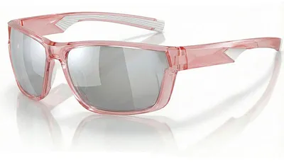 Image de VeyRey Lunettes de soleil sportives Irtox monture rose verres argentés Universelles