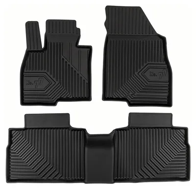 Image de Tapis avant en caoutchouc + tunnel pour Jaecoo J7 2025- (SUV) – 3 pièces, noirs, sur mesure