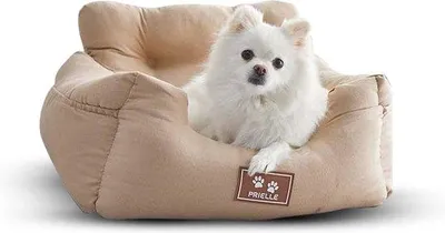 Produktbild von Famanu Hundeautositz mit Sicherheitsgurt - Antirutsch Hundesitz und Bequemes Hundebett für Kleine und Mittlere Hunde
