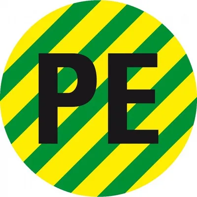 Produktbild von Dreifke® Aufkleber I Leiterkennzeichen PE Schutzleiter, RoHS-konform, Folie, ...