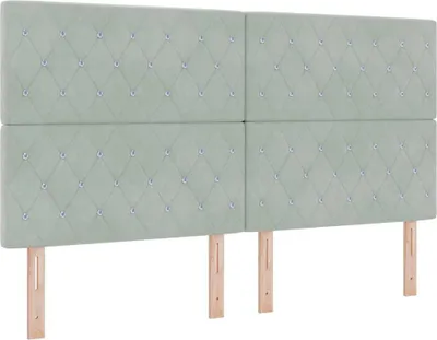 Obrázek produktu pro vidaXL Skříňová postel s matrací světle šedá 180 x 200 cm látka