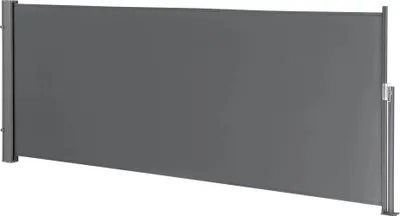 Produktbild von In And OutdoorMatch Ausziehbarer Windschutz Mariano - einziehbarer Terrassenschirm - 1,4 x 3 m - Grau - Stahl und Stoff - r Look