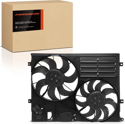 Productafbeelding van Frankberg 1x Motorradiator dubbelventilator