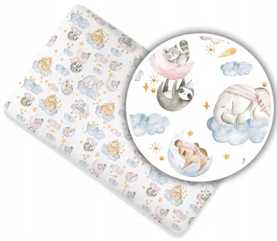 Produktbild von Spannbettlaken für Kinderbett 60x120 cm - 100% Baumwolle -