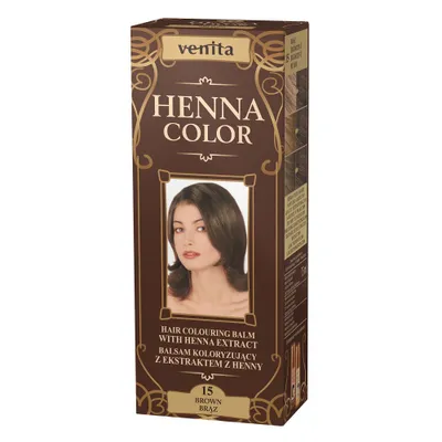 Produktbild von VENITA Henna Farbbalsam mit Henna-Extrakt 15 Braun 75ml