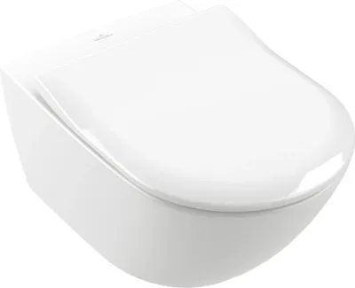 Produktbild von Villeroy & Boch WC-Sitz SlimSeat Subway 2.0 9M78S1 374x439x43mm Oval Weiß Alpin