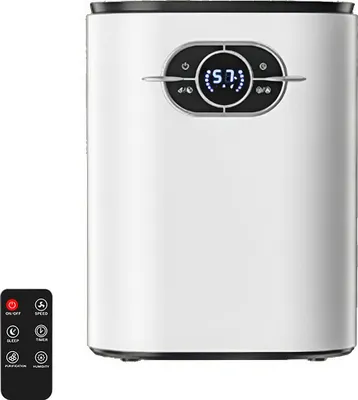 Produktbild von Tragbarer Luftentfeuchter mit 1200 ml Wassertank, automatischer Neustartfunktion und Schlafmodus, geeignet für Badezimmer, Schlafzimmer, Keller