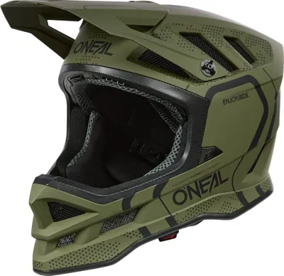 Produktbild von Oneal Blade Polyacrylite Strike Downhill Helm, oliv matt/schwarz, L (59/60)