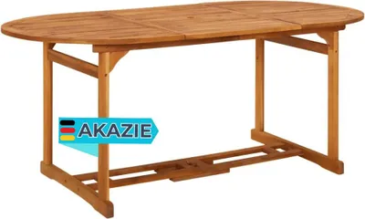 Produktbild von Garten-Esstisch SEDO 180x90x75 cm Massivholz Akazie | Gartentisch Holz klappbar Outdoortisch Terrassentisch verstellbar