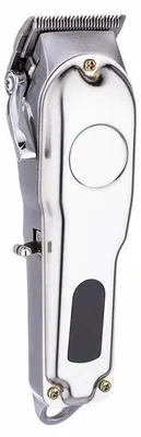 Image de Tondeuse professionnelle pour chiens - Tondeuse haute performance - Silencieuse - Boîtier métallique - Avec ou sans fil - Pour poils épais - Argent
