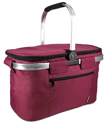 Produktbild von PromoHome® isolierte faltbare Picknicktas Kühltasche 27 Liter - Praktische Kühlbox für Speisen und Getränke - Leicht und geräumig