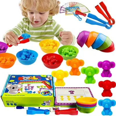 Image de Grand Jeu Éducatif Apprendre À Compter Koala Cartes Figurines Jeu D'adresse